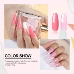 Royala - Professionele Poly Gel Starter Kit POG3. – 6 Kleuren Polygel + 6 Kleuren UV Gel - 12 Kleuren Polygel Pakket - Incl. 36 W UV Nageldroger - Poly Acryl Nagels - Nail Art - Gel Lak -Cosmeticawinkel 1200x1200 552