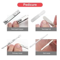 Luxe Manicure En Pedicure Set - Nagelverzorging - Nail Art - 18 Delig - Zwart -Cosmeticawinkel 1200x1200 574