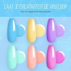 Lovae Cosmetics Gellak - 6-delige Set - Gel Nagellak - Pastel Summer - Gellac - 8ML -Cosmeticawinkel 1200x1200 58