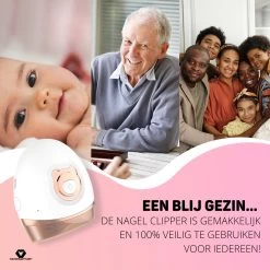 Vulpes BeautyCare® Elektrische Nagelknipper - Nagelschaar Met Opvangbakje – Veilige Nagelschaar Voor Baby’s, Kinderen, Volwassenen En Ouderen - Draadloos En Geruisloos – USB-Oplaadbaar – Rosé / Wit 17 Vulpes BeautyCare® Elektrische Nagelknipper - Nagelschaar Met Opvangbakje – Veilige Nagelschaar Voor Baby’s, Kinderen, Volwassenen En Ouderen - Draadloos En Geruisloos – USB-Oplaadbaar – Rosé / Wit -Cosmeticawinkel 1200x1200 589