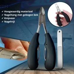 Nagelschaar Inclusief Nagelvijl - Nageltang Voor Harde Teennagels - Nagelknipper Tegen Kalknagels - Harde Nagels - Pedicureset - Manicureset Teennagelknipper - Teennagelschaar -Cosmeticawinkel 1200x1200 630