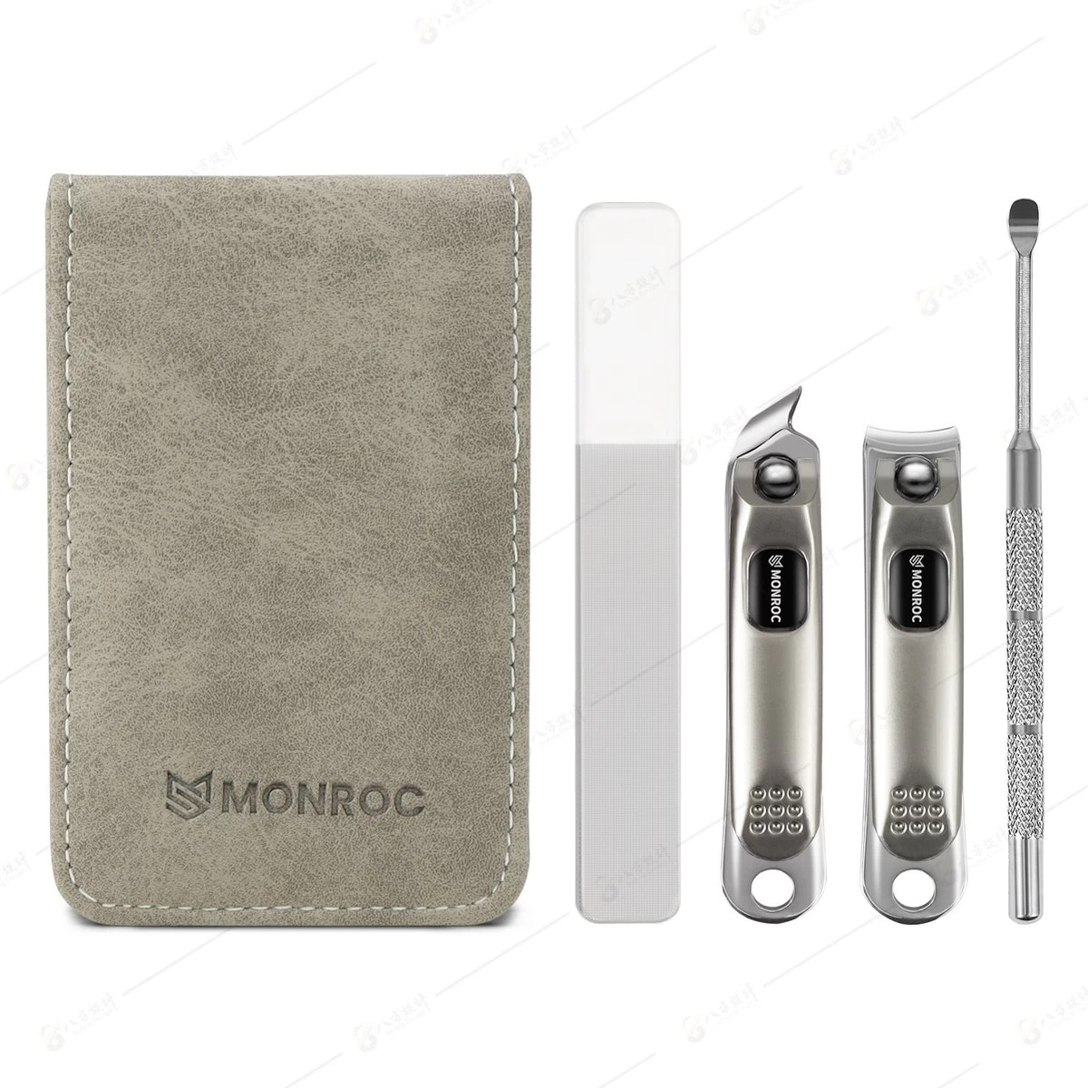 Monroc Nagelknippers Set Met Vijl In Handig Opberg Etui 4 Delig, Manicure, Pedicure Set 3 Monroc Nagelknippers Set Met Vijl In Handig Opberg Etui 4 Delig, Manicure, Pedicure Set