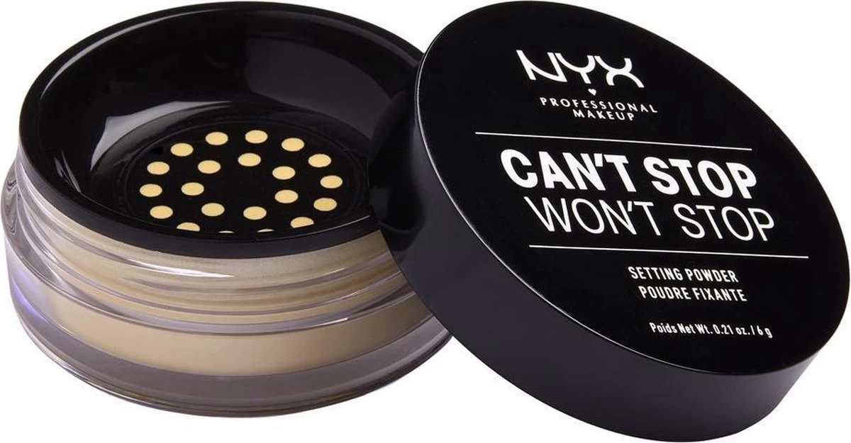 NYX Professional Makeup Can't Stop Won't Stop Setting Powder - Banana CSWSSP06 - Powder - 6 Gr 3 NYX Professional Makeup Can't Stop Won't Stop Setting Powder - Banana CSWSSP06 - Powder - 6 Gr