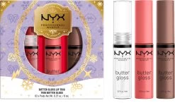 NYX Professional Makeup - Holidays 2022 Mrs Claus - Butter Gloss Trio - Lip Gloss -Cosmeticawinkel 1200x709