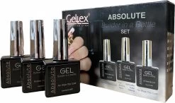 Gellex- SET Absolute Builder Gel In A Bottle "Gaea" 15ml - Starterspakket 3x15ml - Gel Nagellak Set- Gel Nagels