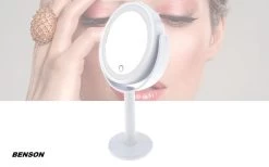Benson Make Up Spiegel Met LED Ring - Cosmetische Spiegels Met Touch Dimmer - 2 Zijde 10 Benson Make Up Spiegel Met LED Ring - Cosmetische Spiegels Met Touch Dimmer - 2 Zijde -Cosmeticawinkel 1200x746 1
