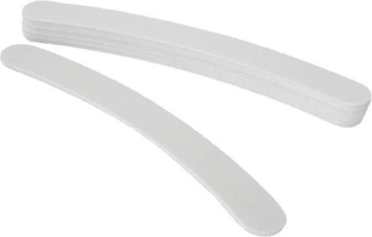 Merkloos 5x Boemerang / Kromme Nagelvijl #100/180, Wit. Kromme Nagelvijl Voor Het Vijlen En Vormgeven Van Acryl Nagels, Gel Nagels. 3 Merkloos 5x Boemerang / Kromme Nagelvijl #100/180, Wit. Kromme Nagelvijl Voor Het Vijlen En Vormgeven Van Acryl Nagels, Gel Nagels.