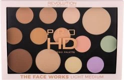 Makeup Revolution HD Pro Palette The Works - Light/Medium -Cosmeticawinkel 1200x778
