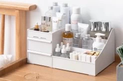 Make-up Organizer - Cosmetica Opbergdoos - Sieraden Bakje - Dames - Wit - Opmaken -Cosmeticawinkel 1200x789 1