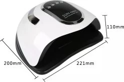 280 Watt UV LED Lamp Nagels - 66 Leds - SUN X10 MAX - Nagel UV Lamp - Gellak Lamp - Nagellamp - Nagellamp Led - Nagellamp Voor Gel Nagellak - Nagellamp Led Uv - Nagellamp Uv - Nagellamp Gelnagels - Gellak - Nageldroger -Cosmeticawinkel 1200x791