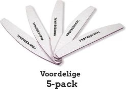 Professionele Nagelvijl 5pcs - Moon #180/240 - Top Kwaliteit - Gratis Verzending