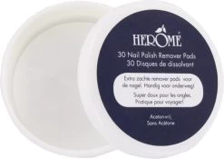 Herome Nagellakremover Pads - Nagellakverwijderaar Pads - Acetonvrij, Mild Reinigend En Droogt Niet Uit - Handig Voor Onderweg Travelsize- 30 Pads -Cosmeticawinkel 1200x850