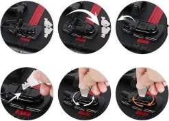 Make-upkoffer, Kapperskoffer, Cosmeticakoffer, Lege Nagelkoffer, Multikoffer, Afsluitbaar Voor Nageldesign/massageolie/fotoapparatuur, 34,7 X 22,2 X 25 Cm , Volledig Zwart HM-YAHEE-411233 -Cosmeticawinkel 1200x859 4