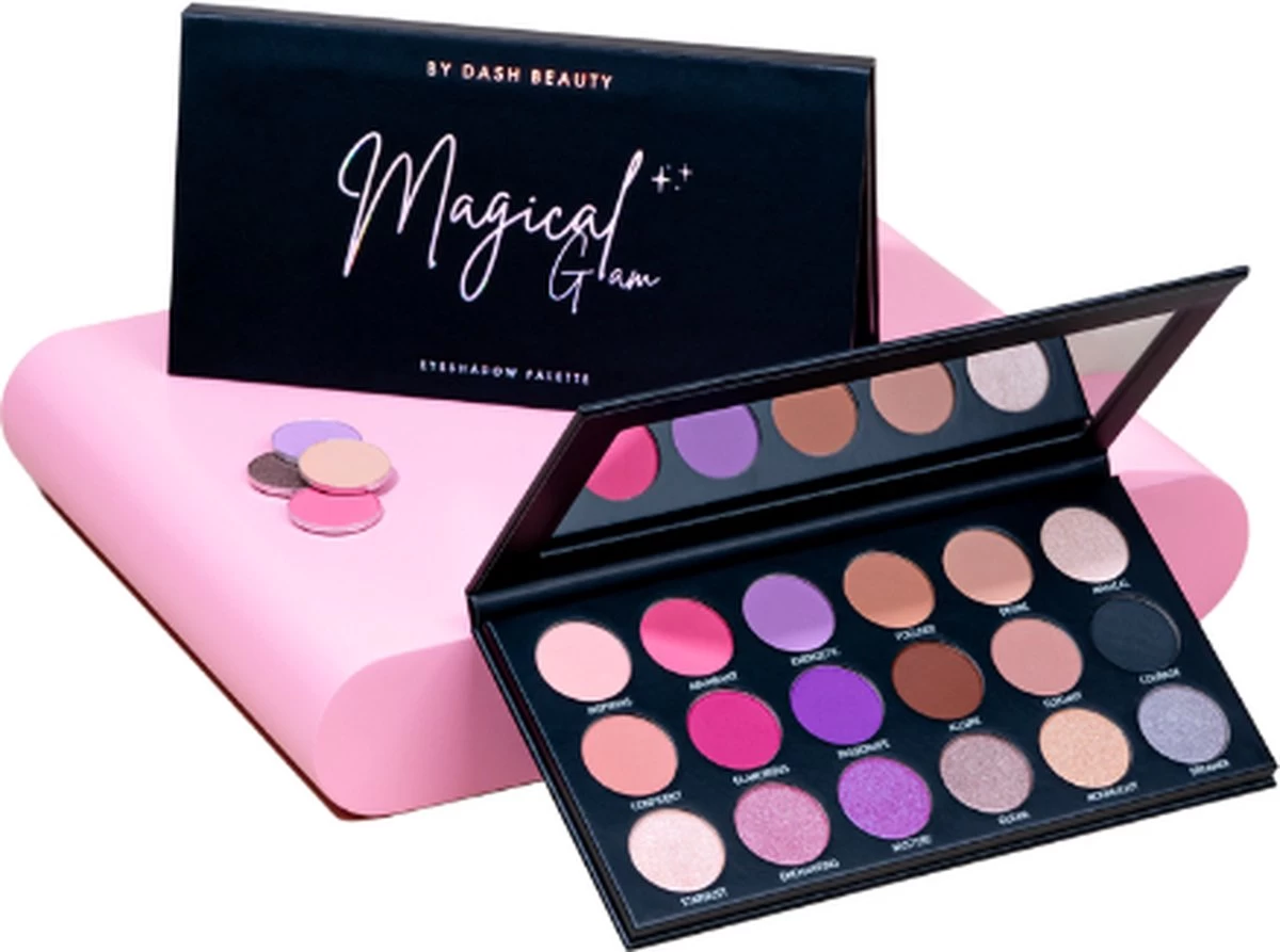 By Dash Beauty - Magical Glam Oogschaduw Palette - 18 Pan Oogschaduw Palette - 11 Matte Kleuren 7 Shimmer - Veganistisch En Dierproefvrij 3 By Dash Beauty - Magical Glam Oogschaduw Palette - 18 Pan Oogschaduw Palette - 11 Matte Kleuren 7 Shimmer - Veganistisch En Dierproefvrij