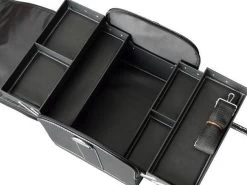 Praktische Handkoffer - Mat Zwart - Make-up, Nagel, Visagie Beautycase - Lichtgewicht - Met Draagriem -Cosmeticawinkel 1200x900 25