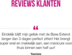 Pink Gellac - Base Extend - Base Coat Gellak - Snel Afweekbaar - 15 Ml -Cosmeticawinkel 1200x909