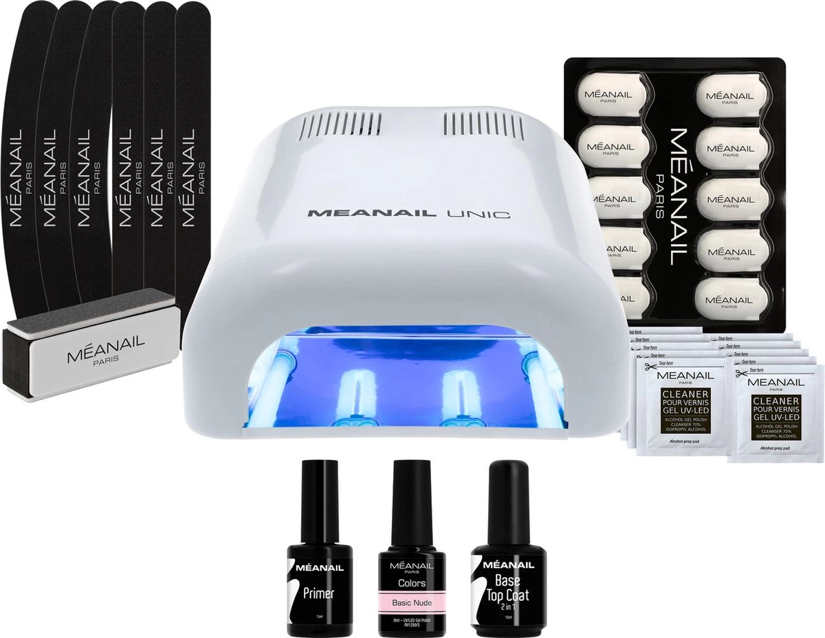Méanail - Gellak - Kit Cube - Uv Lamp 36 Watt Zonder Timer - Starterspakket - Nude 3 Méanail - Gellak - Kit Cube - Uv Lamp 36 Watt Zonder Timer - Starterspakket - Nude