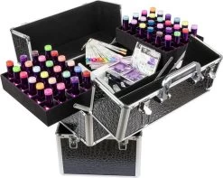 Cosmetica Of Nagel Koffer XL Zwart Glad -Cosmeticawinkel 1200x955 2