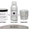 GUAPÀ® Acryl Starterspakket Transparant Clear | Acryl Poeder | Acrylic Liquid | Acryl Penselen | Dappendish | Acryl Nagels | Professionele Kwaliteit