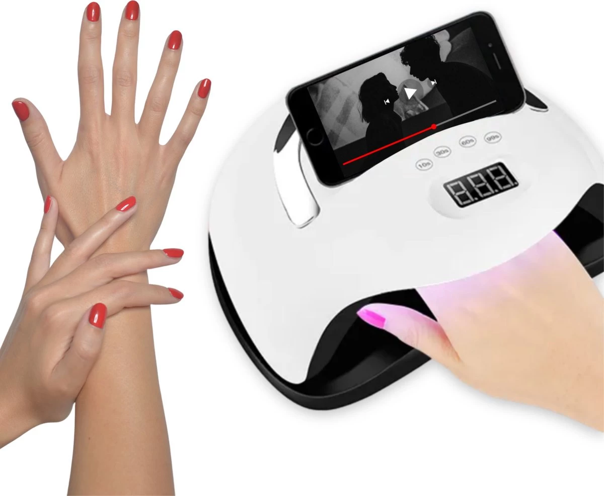 Rebela | Nageldroger | Gelnagels | GEL UV LED Nail Lamp 168w | UV Lamp Gelnagels | Led Nagellamp | Nageldroger | Wit 3 Rebela | Nageldroger | Gelnagels | GEL UV LED Nail Lamp 168w | UV Lamp Gelnagels | Led Nagellamp | Nageldroger | Wit