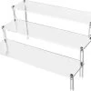 QWORK 3-laags Acryl Displaystandaard, Transparant Acryl Display Riser Plank Voor Figuren, Sieraden, Cupcake, Lippenstift, Nagellak, Kruiden, 30x21x15cm -Cosmeticawinkel 1200x985 6