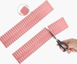 Merkloos Kunststof Ladeverdeler - Lade Organizer - Set Van 4 Stuks - Voor Kleding/Keuken/Bureau/Make-Up - Op Maat Te Knippen - 37x7CM - Wit -Cosmeticawinkel 1200x992 2