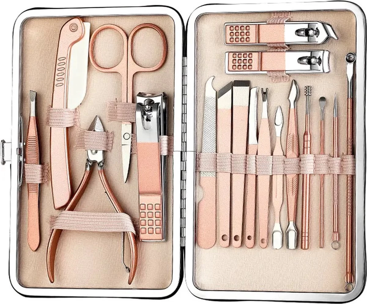 Merkloos Professionele Manicure Set & Pedicureset – Nagelset – Behandeling Nagels En Huid - 18delig 3 Merkloos Professionele Manicure Set & Pedicureset – Nagelset – Behandeling Nagels En Huid - 18delig