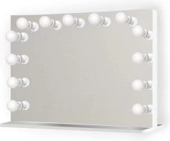 Bright Beauty Vanity Hollywood Make Up Spiegel Met Verlichting - 80 X 65 Cm - Dimbaar - Zonder Rand - Spiegelglas -Cosmeticawinkel 1200x995 4