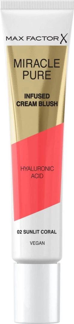 Max Factor Miracle Pure Vegan Blush 002 Sunlit Coral -Cosmeticawinkel 277x1200 5