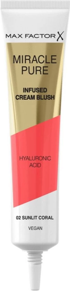 Max Factor Miracle Pure Vegan Blush 002 Sunlit Coral -Cosmeticawinkel 291x1200 3