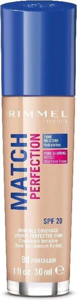 Rimmel London Match Perfection Foundation 090 Porcelain -Cosmeticawinkel 310x1200 5