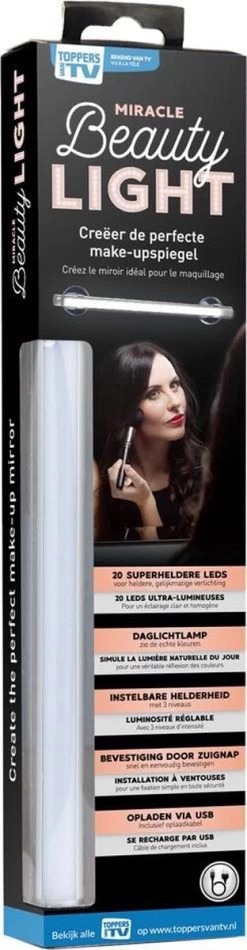Merkloos Miracle Beauty Light - Creëer De Perfecte Make-up Spiegel - Valentine - Valentijnsdag - Valentijn Cadeautje -Cosmeticawinkel 312x1200 5