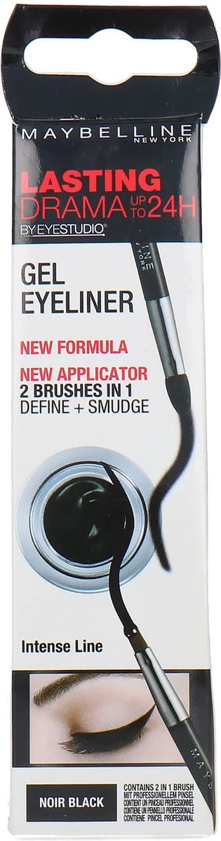 Maybelline Lasting Drama Gel Liner - Zwart - Eyeliner 7 Maybelline Lasting Drama Gel Liner - Zwart - Eyeliner - Afbeelding 5