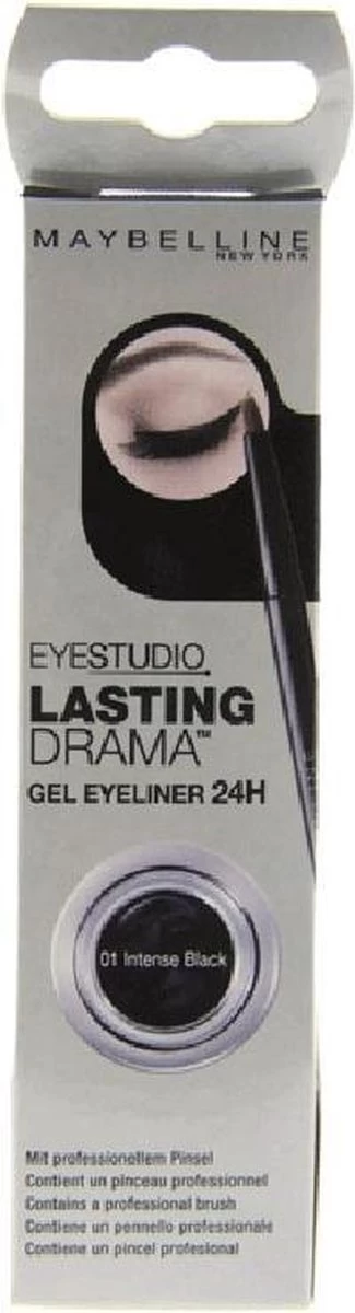 Maybelline Lasting Drama Gel Liner - Zwart - Eyeliner 10 Maybelline Lasting Drama Gel Liner - Zwart - Eyeliner - Afbeelding 8