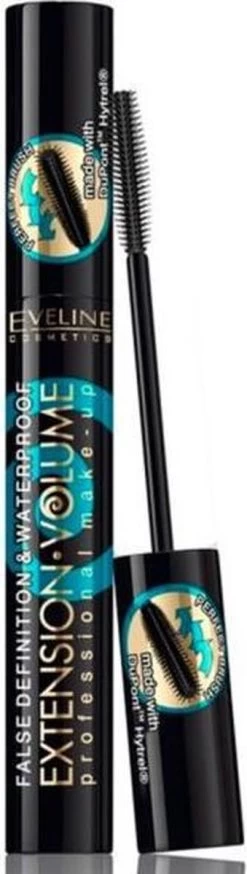 Eveline Cosmetics Extension Volume 4D False Definition Mascara Waterproof -Cosmeticawinkel 339x1200 4