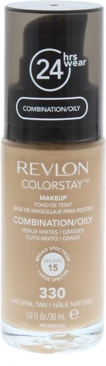 Revlon Colorstay Foundation With Pump - 330 Natural Tan (Oily Skin) 5 Revlon Colorstay Foundation With Pump - 330 Natural Tan (Oily Skin) - Afbeelding 3