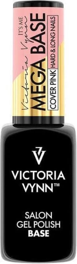Rubber Base - Victoria Vynn™ Gel Polish Mega Base - Hard & Long Nails - COVER PINK 8 Ml. - Dekkende Roze Kleur