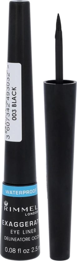 Rimmel London Rimmel Exaggerate Waterproof - Zwart - Eyeliner -Cosmeticawinkel 354x1200 4