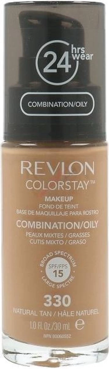 Revlon Colorstay Foundation With Pump - 330 Natural Tan (Oily Skin) 10 Revlon Colorstay Foundation With Pump - 330 Natural Tan (Oily Skin) - Afbeelding 8