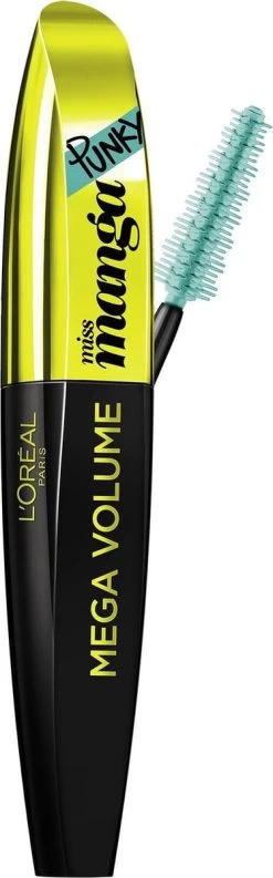 L'Oréal Mega Volume Miss Manga Punky Mascara - Green -Cosmeticawinkel 374x1200 4