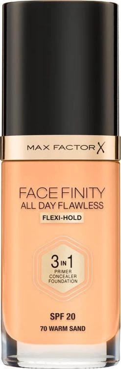Max Factor Facefinity All Day Flawless 3-In-1 Vegan Foundation 070 Warm Sand 19 Max Factor Facefinity All Day Flawless 3-In-1 Vegan Foundation 070 Warm Sand -Cosmeticawinkel 394x1200