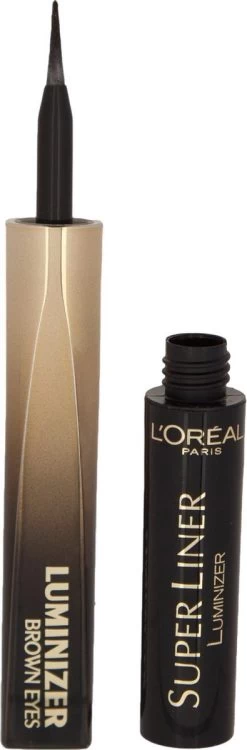 L'Oréal Paris Super Liner Luminizer Brown Eyes Eyeliner - Black Diamond -Cosmeticawinkel 395x1200 1