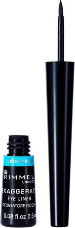 Rimmel London Rimmel Exaggerate Waterproof - Zwart - Eyeliner -Cosmeticawinkel 397x1200 2