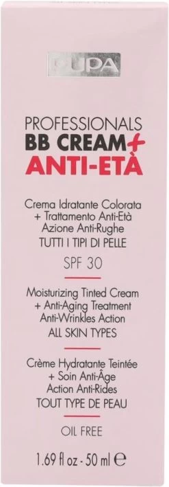 PUPA Milano Pupa Professionals BB Creme Anti-Eta SPF30 002 Sand -Cosmeticawinkel 418x1200 5