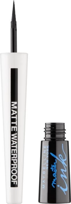 Maybelline Master Ink Matte Waterproof - Black - Eyeliner -Cosmeticawinkel 421x1200 5