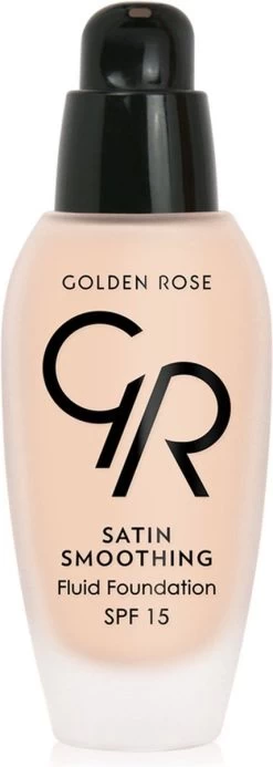 Golden Rose Satin Smoothing Fluid Foundation NO: 27 Vloeibare Foundation Met SPF15 En Vitamine E -Cosmeticawinkel 428x1200 3