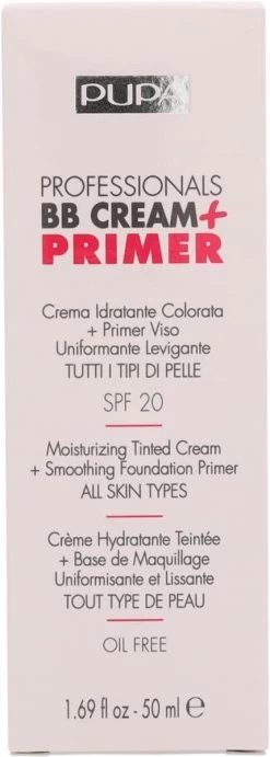 Pupa Milano Professionals BB Cream + Primer - Nude 001 36 Pupa Milano Professionals BB Cream + Primer - Nude 001 -Cosmeticawinkel 429x1200 1