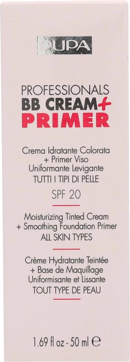 Pupa Milano Professionals BB Cream + Primer - 002 Sand 4 Pupa Milano Professionals BB Cream + Primer - 002 Sand - Afbeelding 2