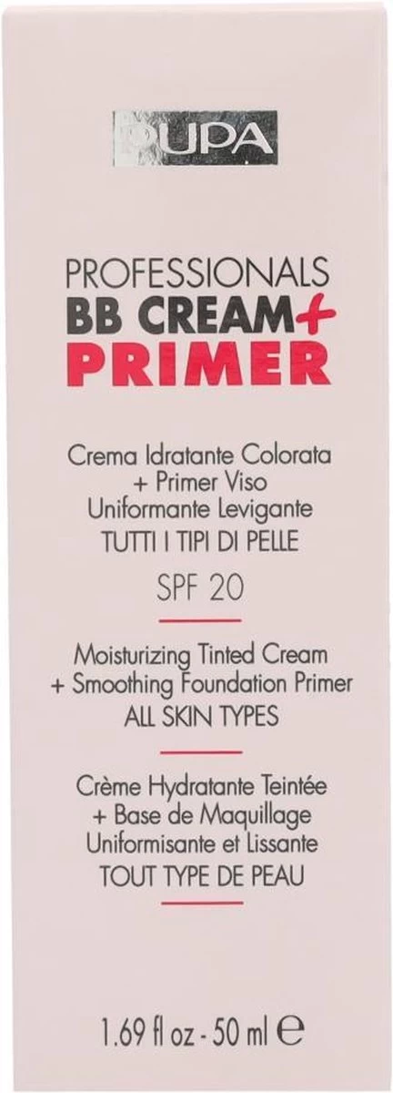 Pupa Milano Professionals BB Cream + Primer - 002 Sand 18 Pupa Milano Professionals BB Cream + Primer - 002 Sand - Afbeelding 16