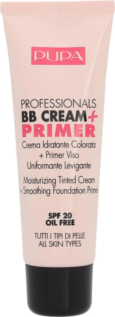 Pupa Milano Professionals BB Cream + Primer - Nude 001 8 Pupa Milano Professionals BB Cream + Primer - Nude 001 - Afbeelding 6